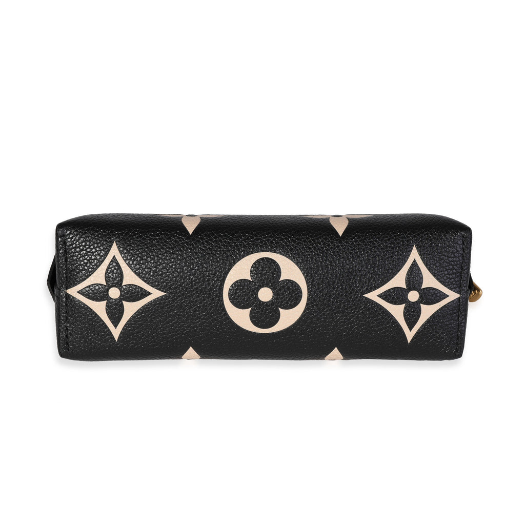 Louis Vuitton Louis Vuitton Black Monogram Empreinte Leather Cosmetic Pouch