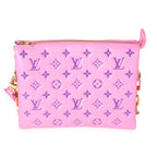 Louis Vuitton Louis Vuitton Pink & Purple Monogram Embossed Puffy Lambskin Coussin PM