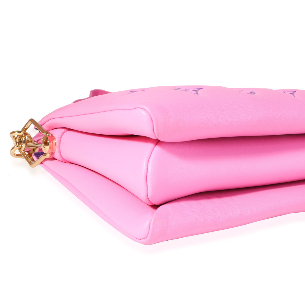 Louis Vuitton Louis Vuitton Pink & Purple Monogram Embossed Puffy Lambskin Coussin PM