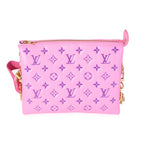 Louis Vuitton Louis Vuitton Pink & Purple Monogram Embossed Puffy Lambskin Coussin PM