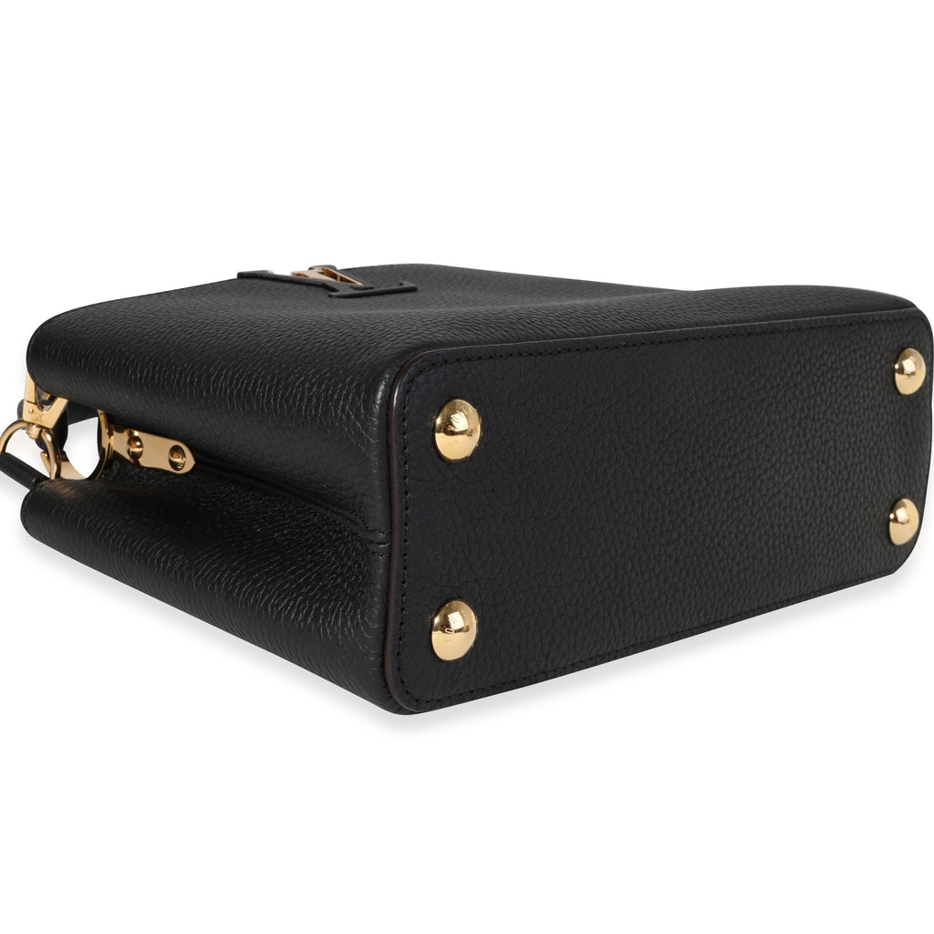 Louis Vuitton Black Taurillon Leather Capucines BB