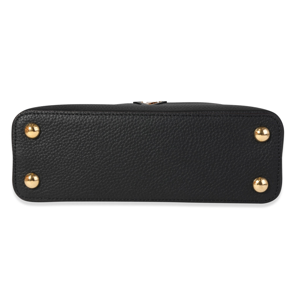 Louis Vuitton Black Taurillon Leather Capucines BB