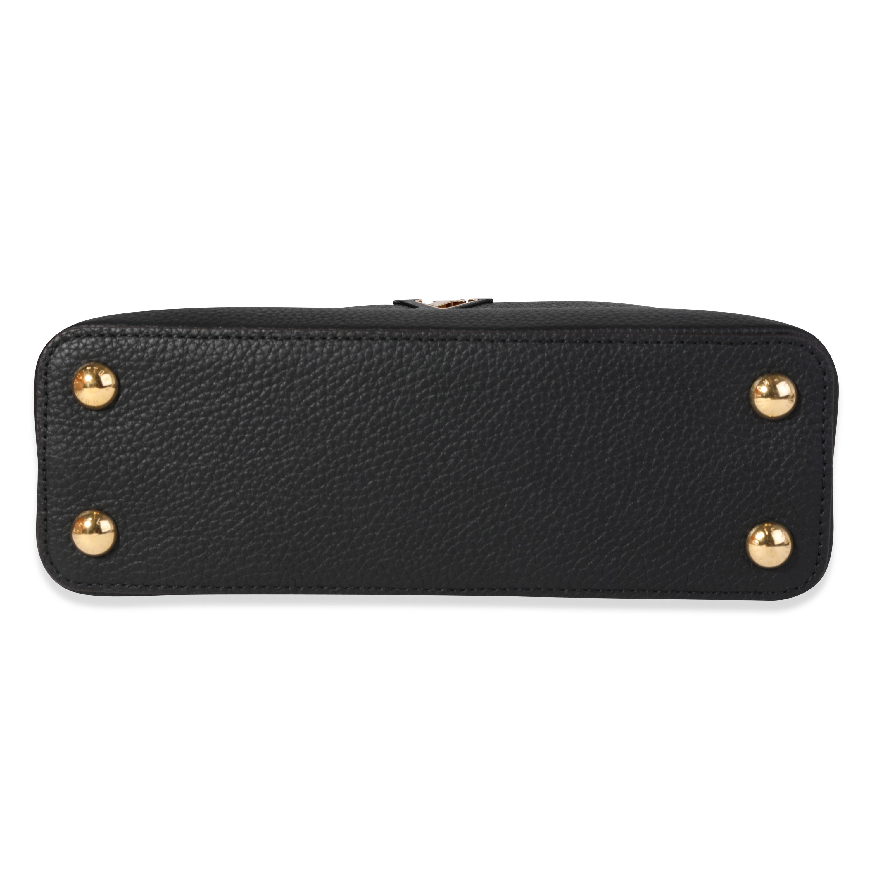 Louis Vuitton Black Taurillon Leather Capucines BB