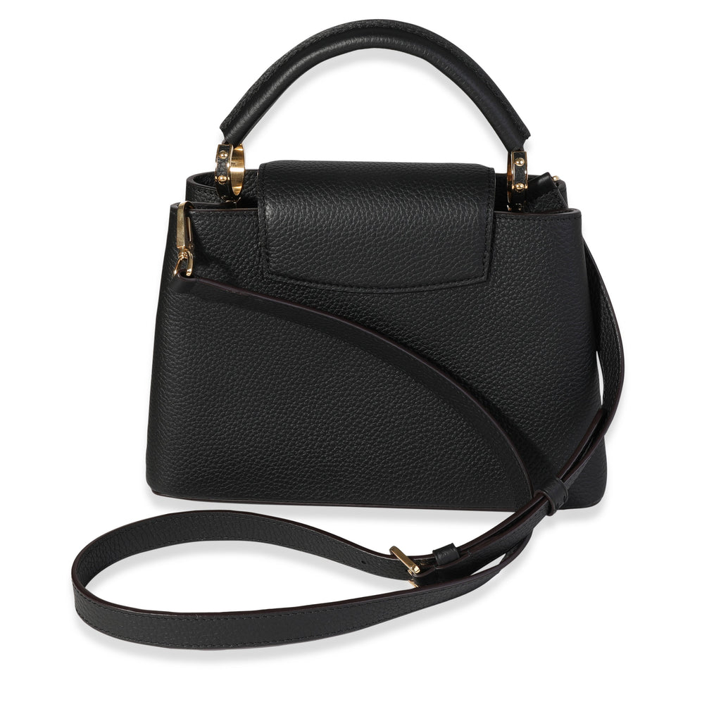 Louis Vuitton Black Taurillon Leather Capucines BB