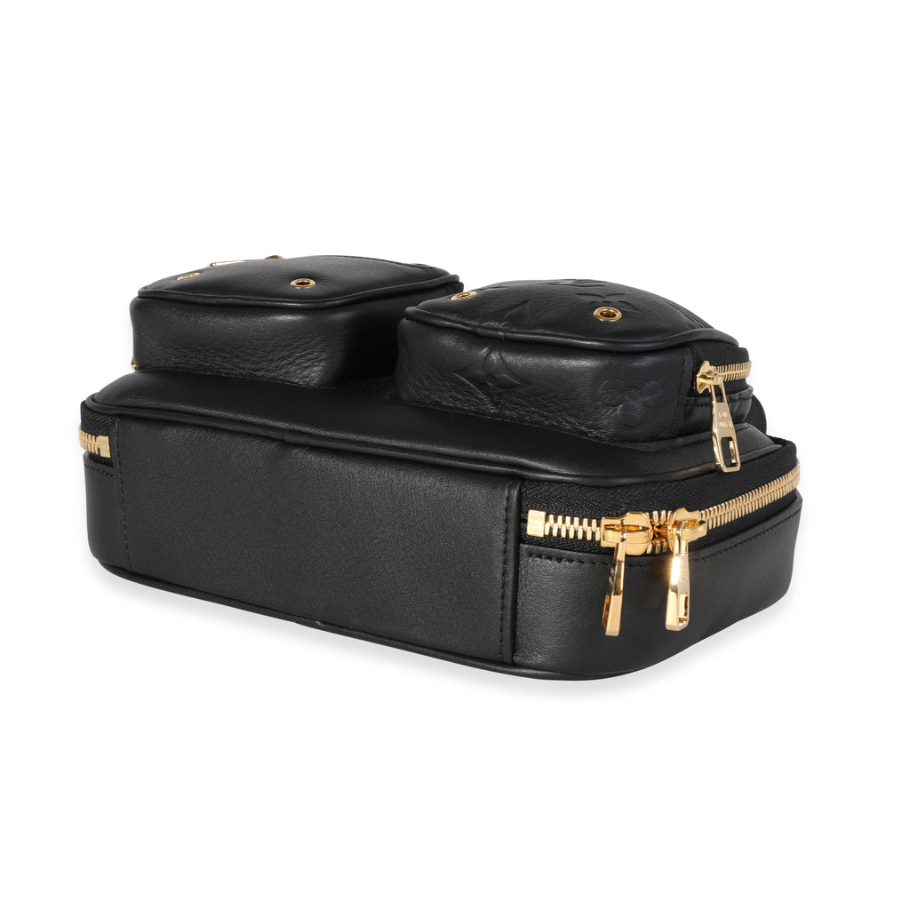 Louis Vuitton Louis Vuitton Black Calfskin Utility Crossbody