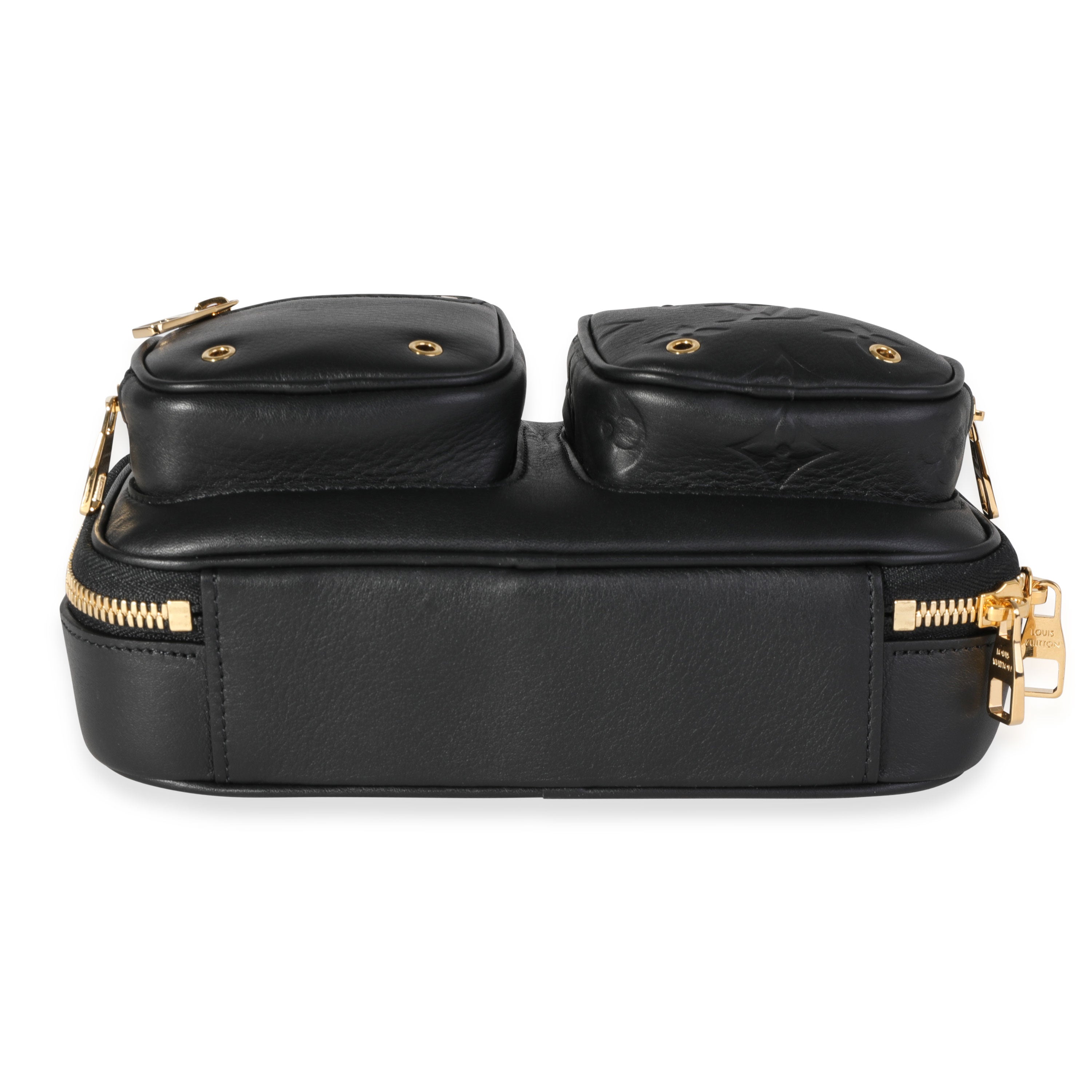 Louis Vuitton Louis Vuitton Black Calfskin Utility Crossbody