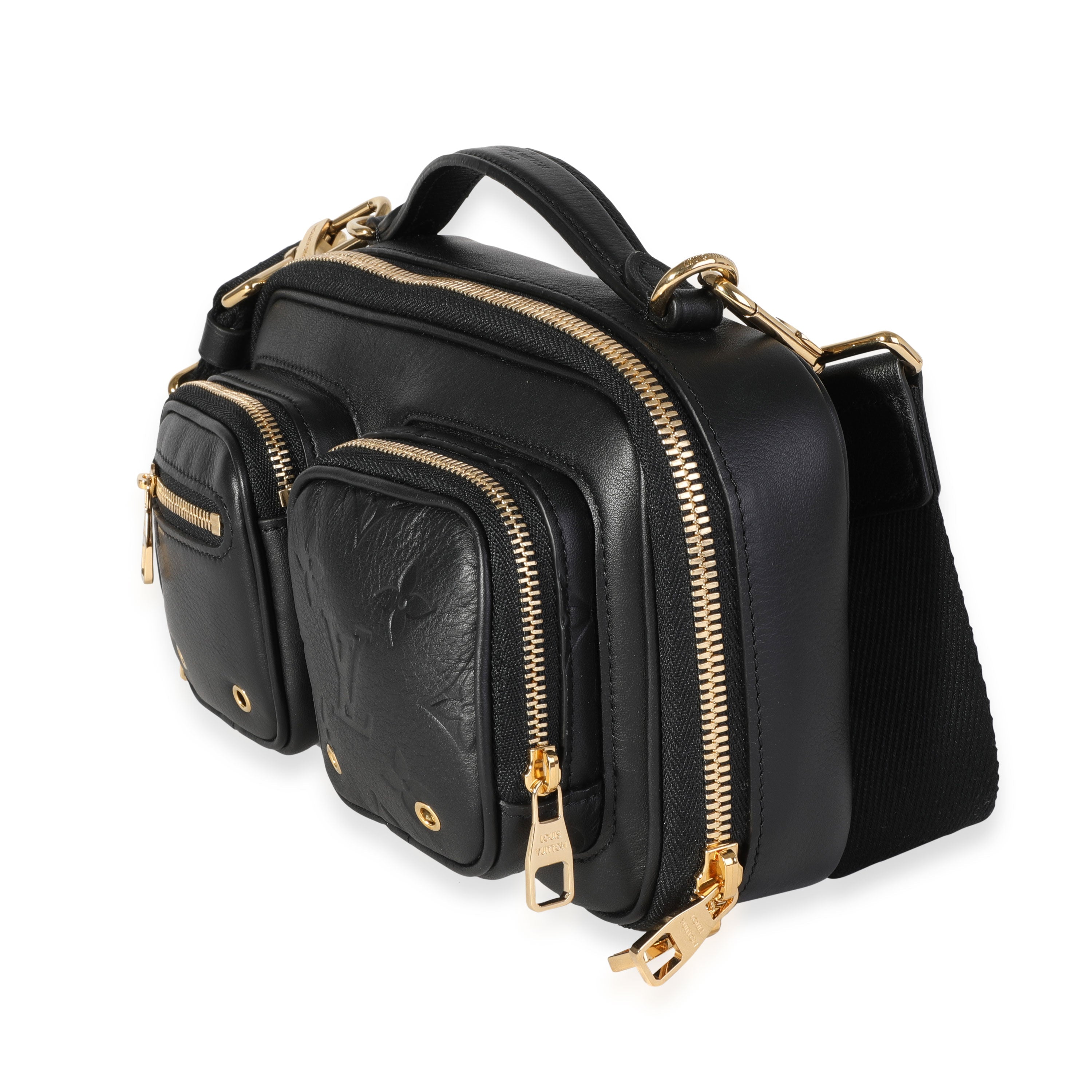 Louis Vuitton Louis Vuitton Black Calfskin Utility Crossbody