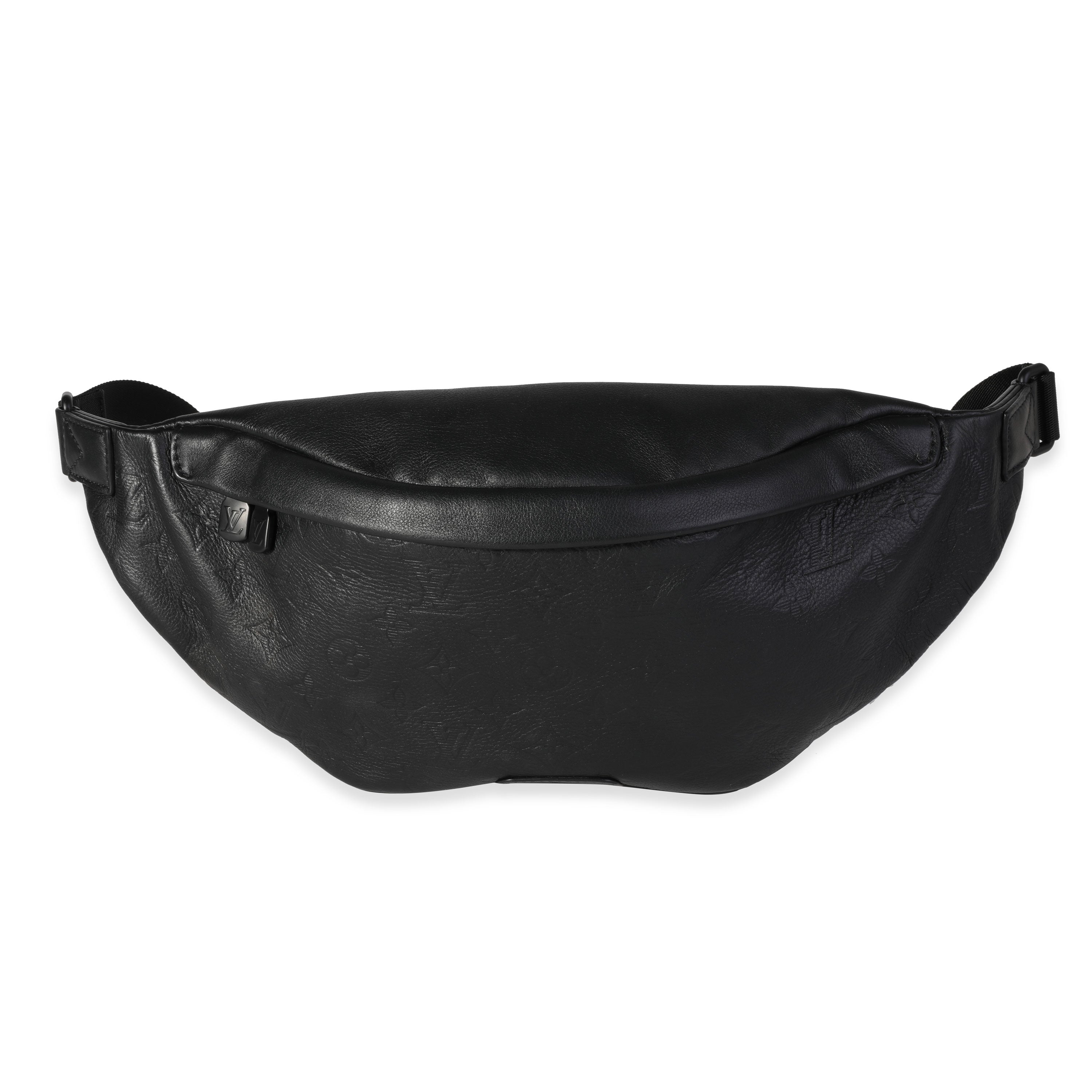 Louis Vuitton Louis Vuitton Black Embossed Monogram Shadow Discovery Bumbag