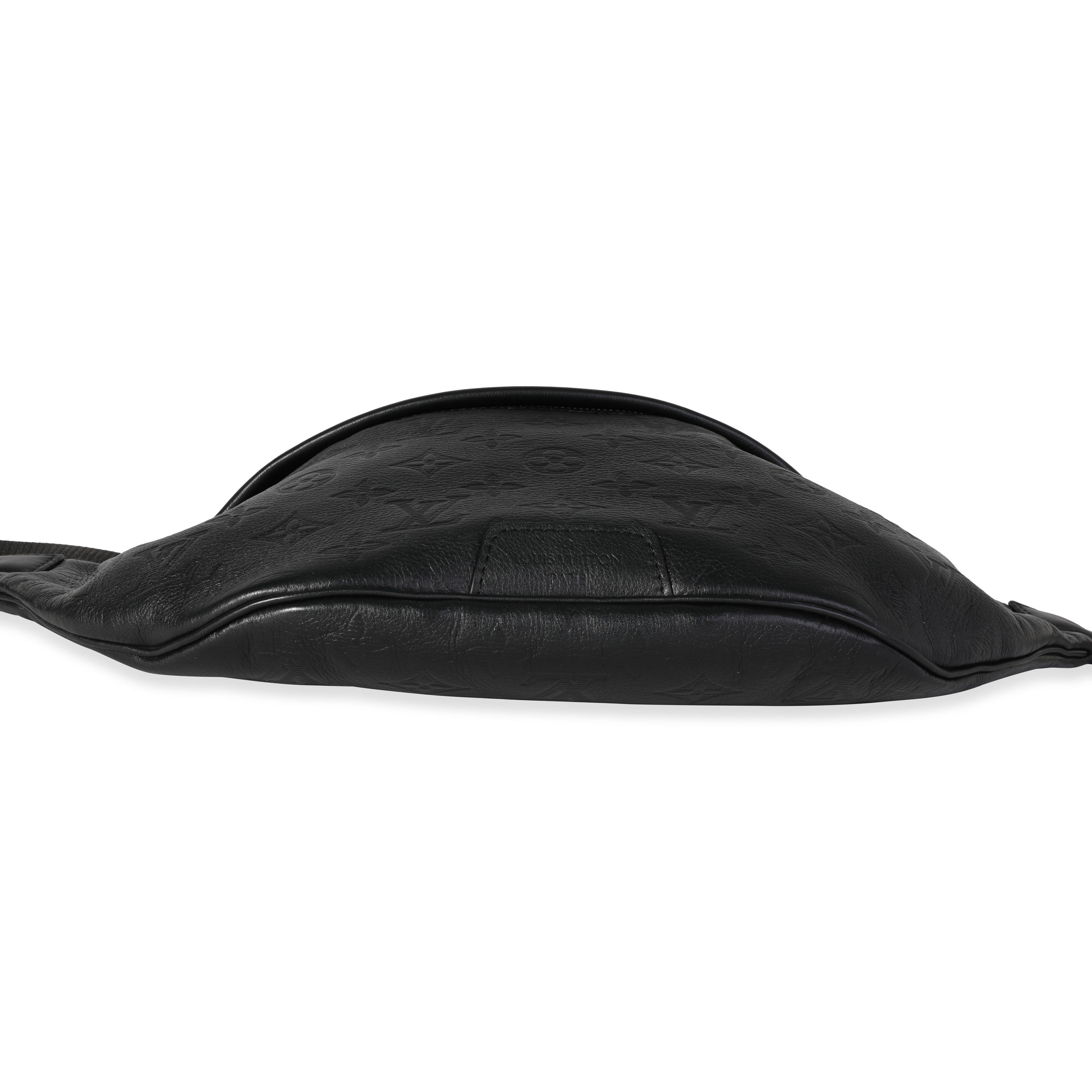 Louis Vuitton Louis Vuitton Black Embossed Monogram Shadow Discovery Bumbag