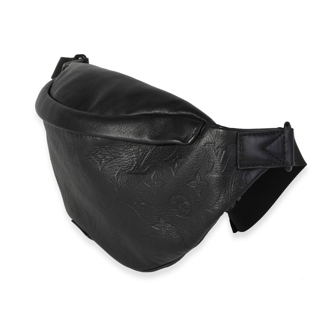 Louis Vuitton Louis Vuitton Black Embossed Monogram Shadow Discovery Bumbag
