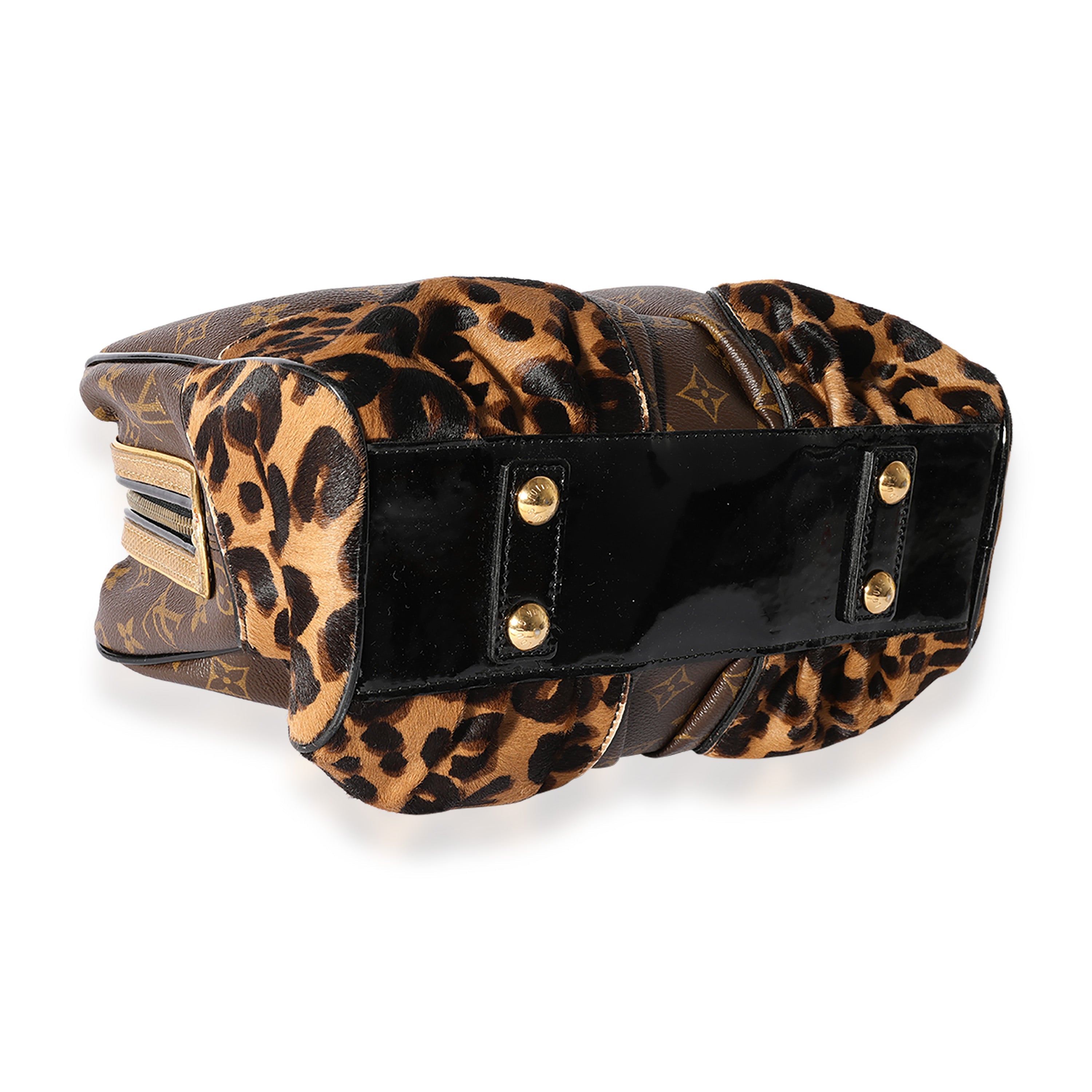 Louis Vuitton Louis Vuitton Limited Edition Monogram Canvas, Karung, & Leopard Pony Hair Adele