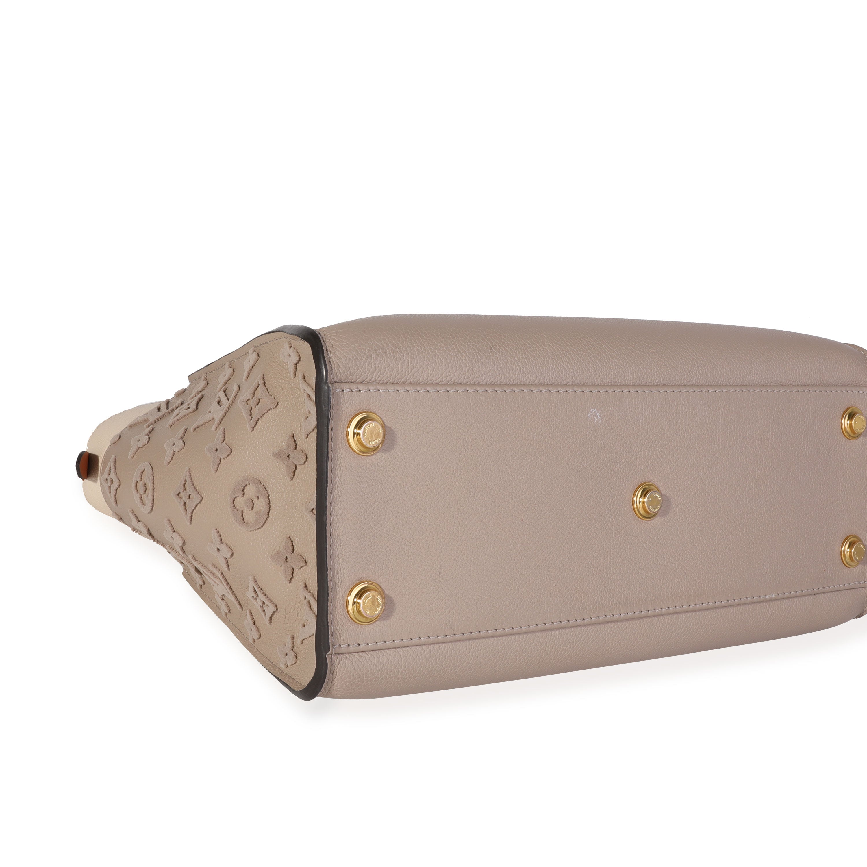Louis Vuitton Louis Vuitton Galet Calfskin & Tufted Monogram On My Side MM Tote