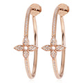 Louis Vuitton Idylle Blossom Hoop Earrings in 18k Rose Gold 0.61 CTW