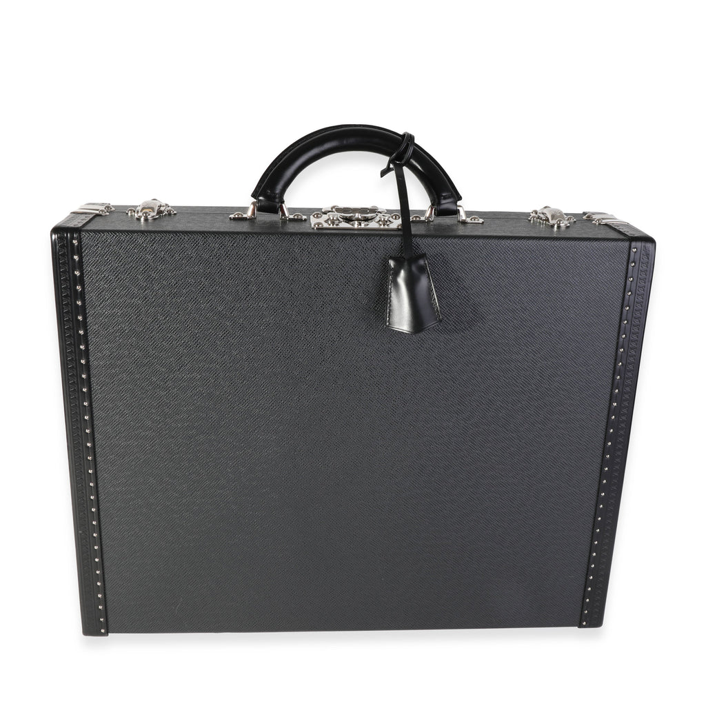 Louis Vuitton Louis Vuitton Black Taiga Leather President Briefcase