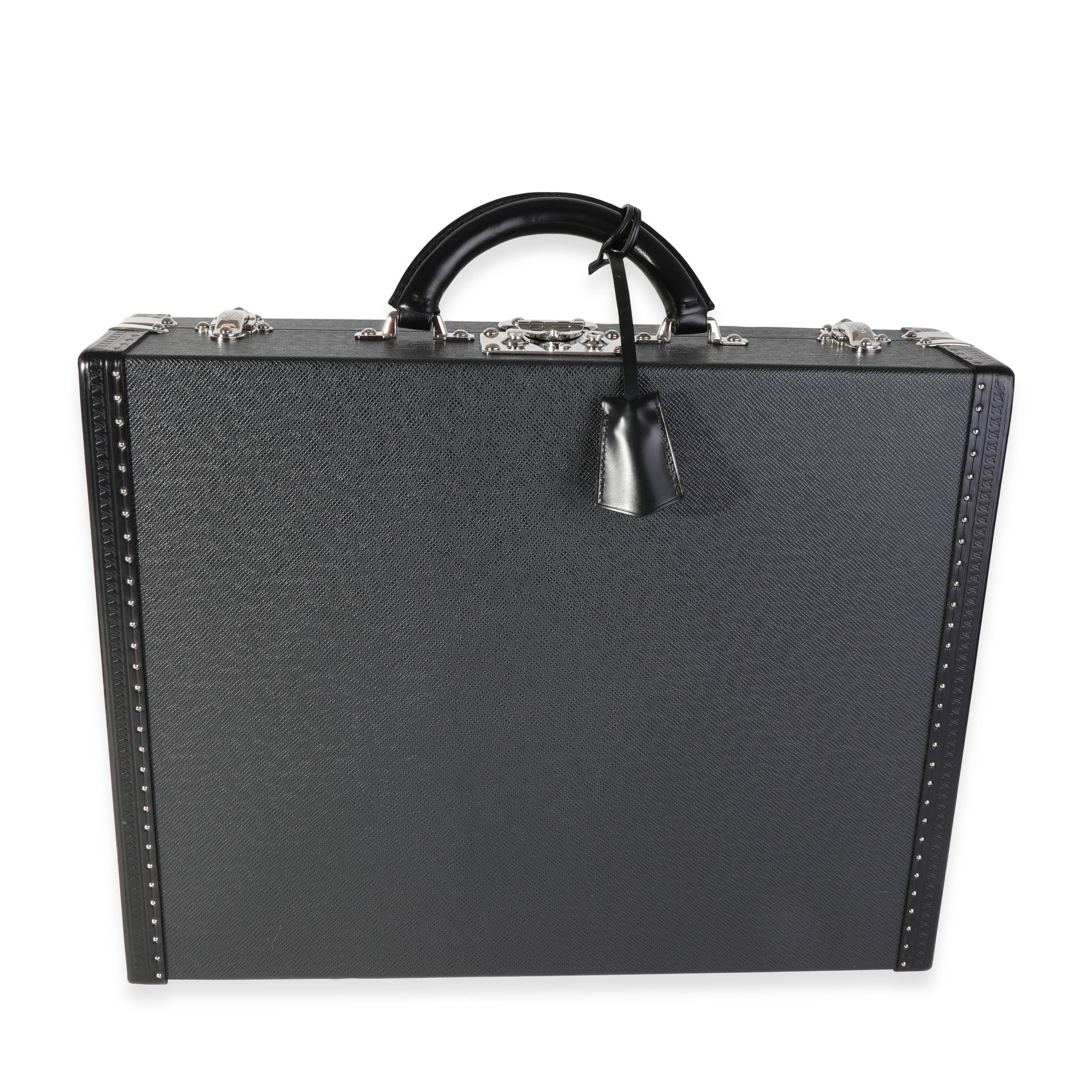 Louis Vuitton Louis Vuitton Black Taiga Leather President Briefcase