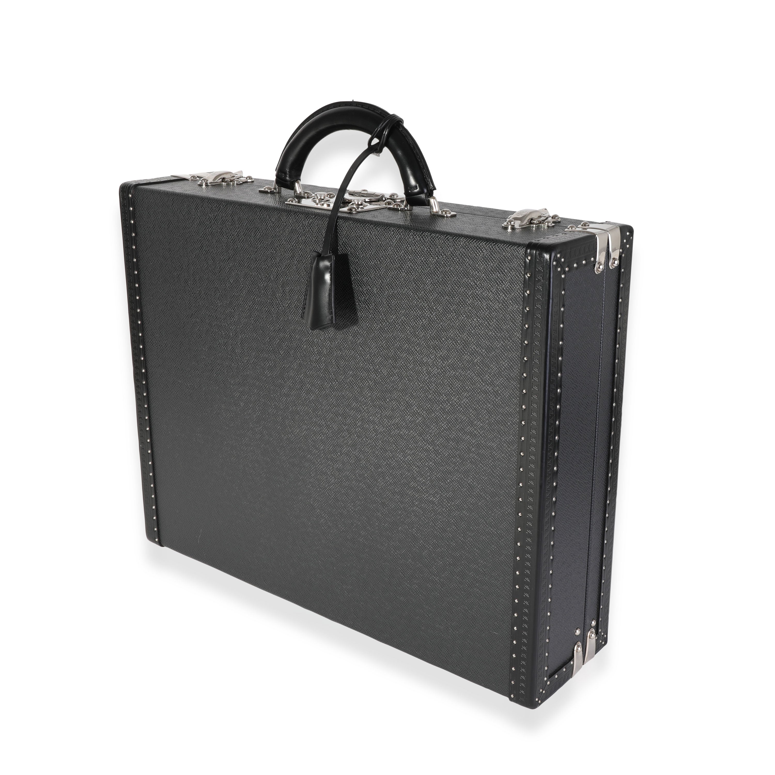 Louis Vuitton Louis Vuitton Black Taiga Leather President Briefcase