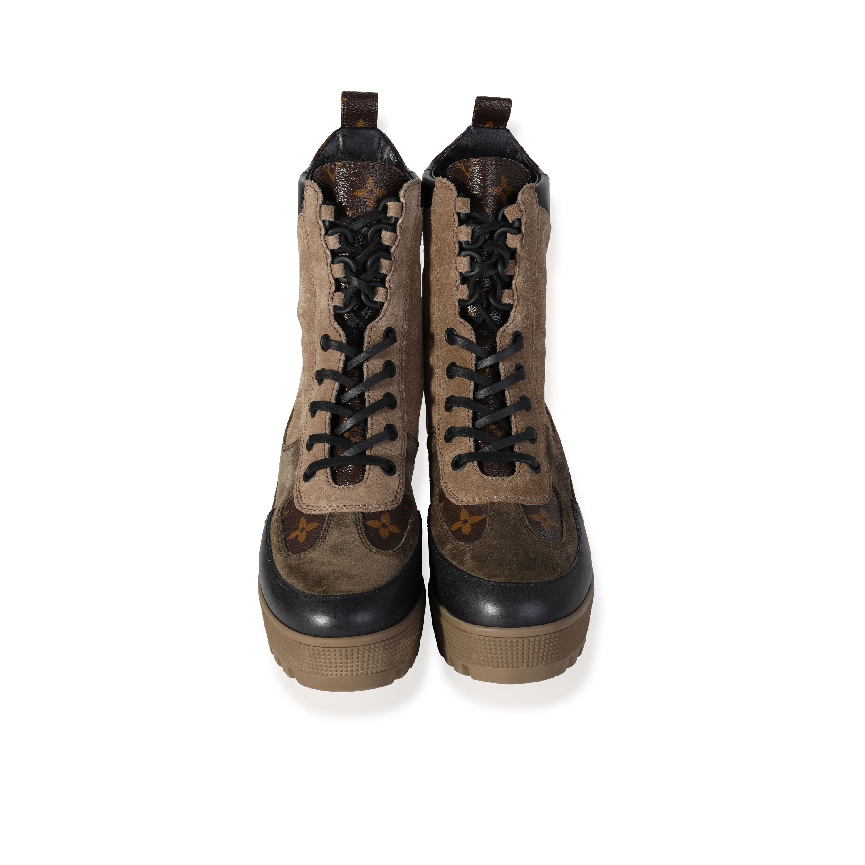 Louis Vuitton Louis Vuitton -  Louis Vuitton Wmns Laureate Platform Desert Boot Beige Monogra