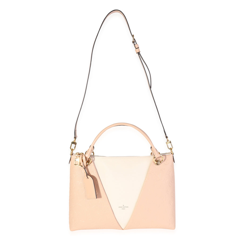 Louis Vuitton Louis Vuitton Cream & Beige Monogram Empreinte V Tote MM
