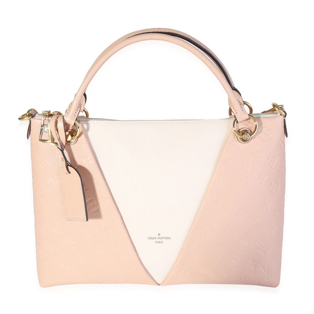 Louis Vuitton Louis Vuitton Cream & Beige Monogram Empreinte V Tote MM