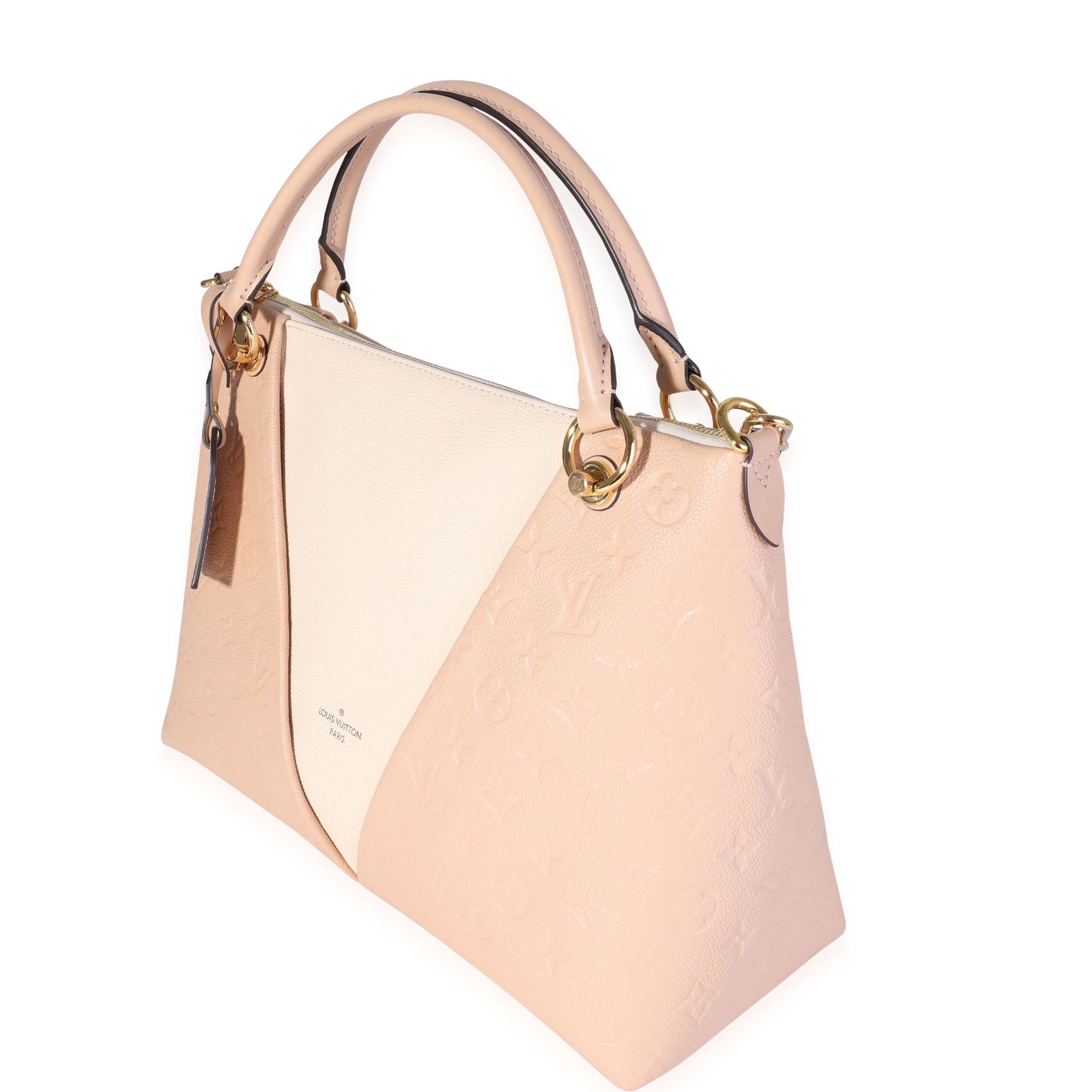 Louis Vuitton Louis Vuitton Cream & Beige Monogram Empreinte V Tote MM