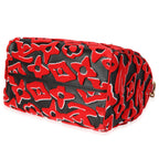 Louis Vuitton Louis Vuitton x Urs Fischer Limited Black & Red Tufted Monogram Canvas Speedy 25