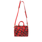 Louis Vuitton Louis Vuitton x Urs Fischer Limited Black & Red Tufted Monogram Canvas Speedy 25