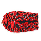 Louis Vuitton Louis Vuitton x Urs Fischer Limited Black & Red Tufted Monogram Canvas Speedy 25