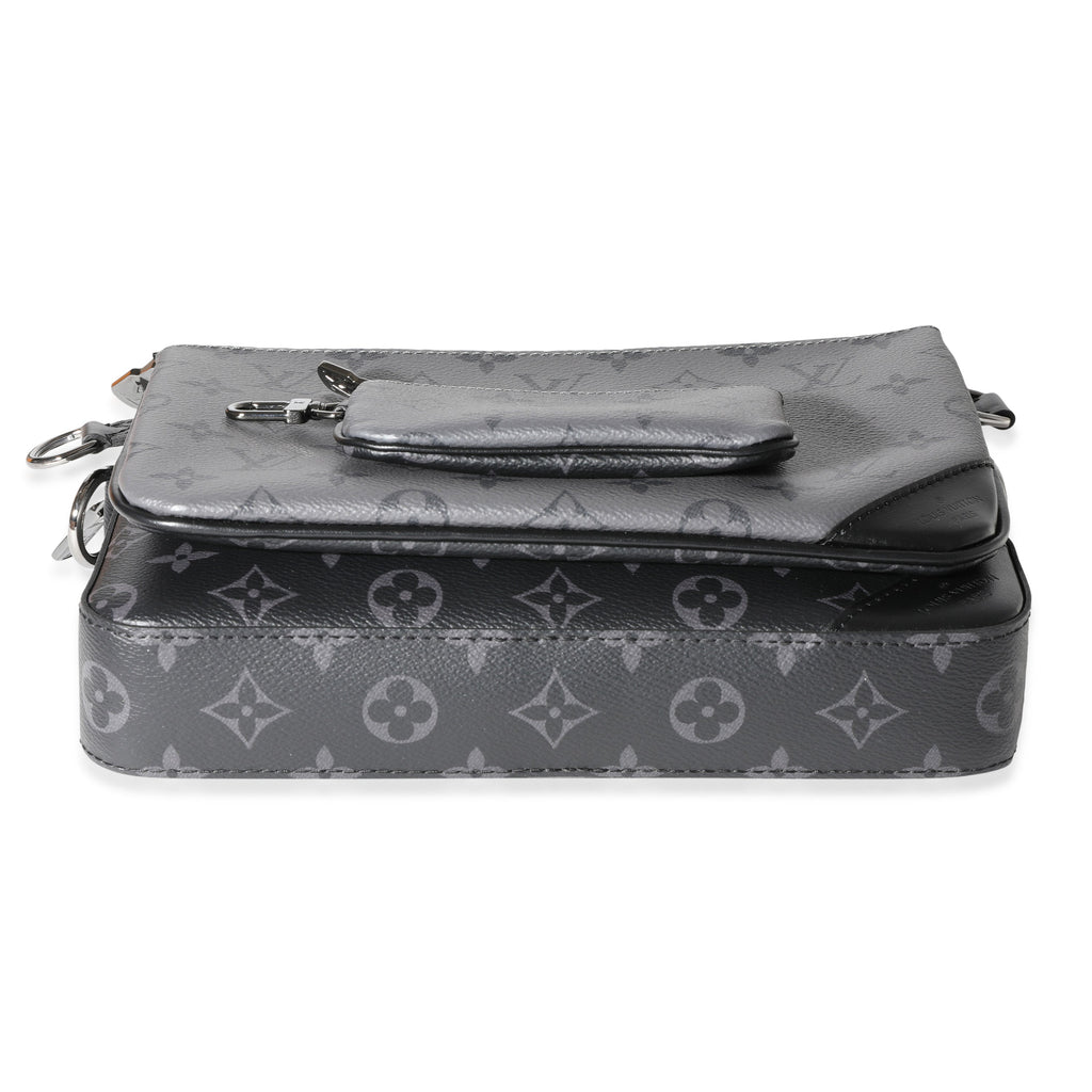 Louis Vuitton Louis Vuitton Grey Monogram Eclipse Reverse Canvas Trio Messenger Bag