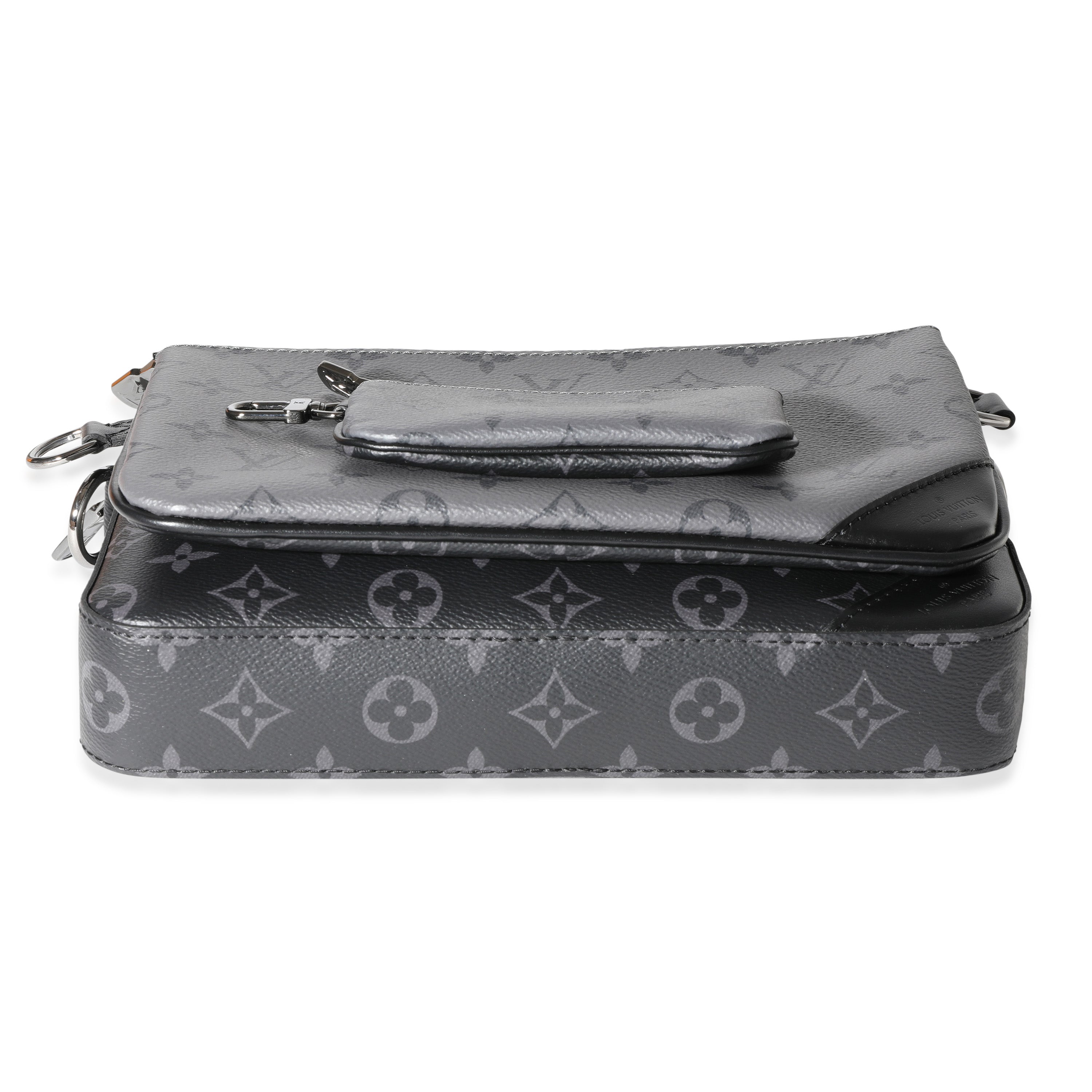 Louis Vuitton Louis Vuitton Grey Monogram Eclipse Reverse Canvas Trio Messenger Bag