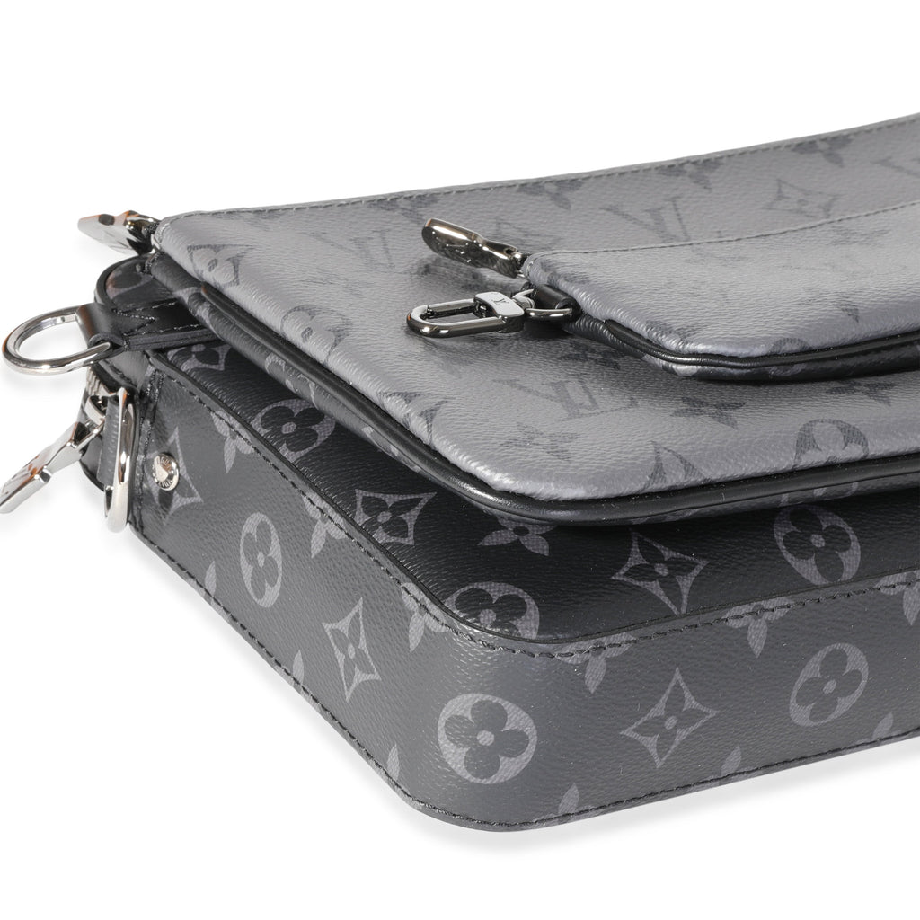 Louis Vuitton Louis Vuitton Grey Monogram Eclipse Reverse Canvas Trio Messenger Bag
