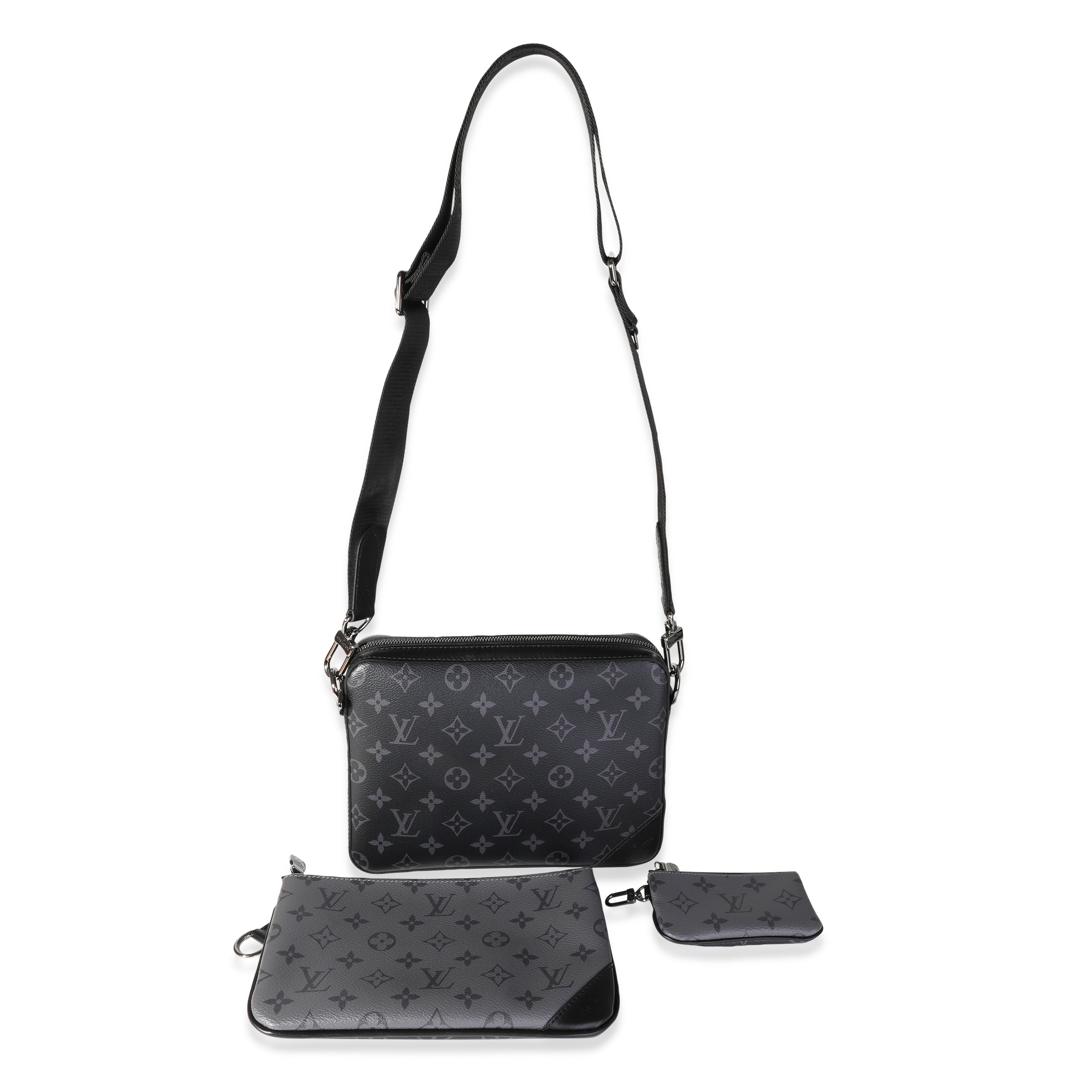 Louis Vuitton Louis Vuitton Grey Monogram Eclipse Reverse Canvas Trio Messenger Bag