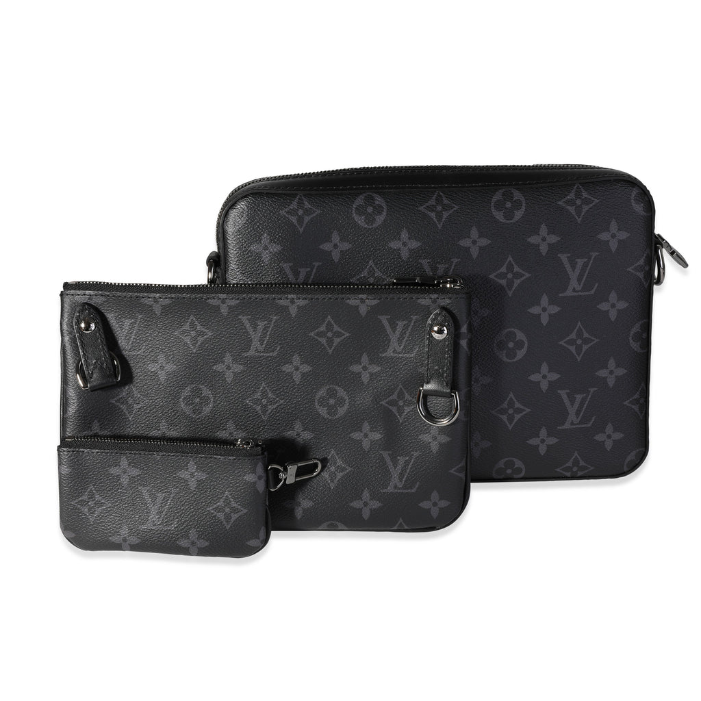 Louis Vuitton Louis Vuitton Grey Monogram Eclipse Reverse Canvas Trio Messenger Bag