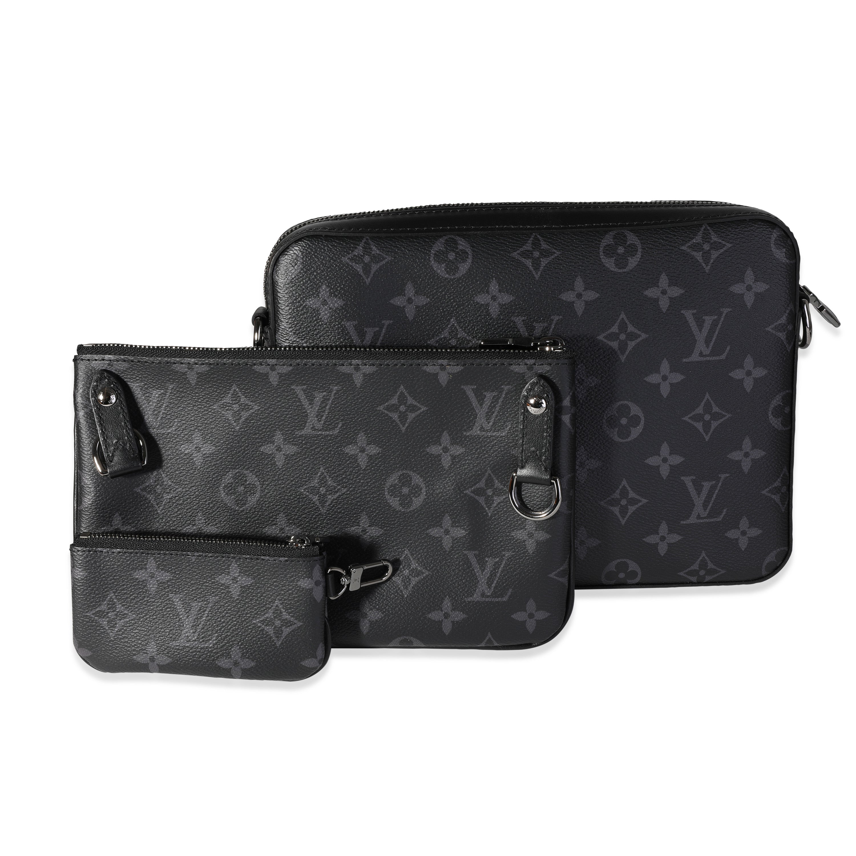 Louis Vuitton Louis Vuitton Grey Monogram Eclipse Reverse Canvas Trio Messenger Bag