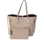 Louis Vuitton Louis Vuitton Tourterelle Monogram Empreinte Giant Neverfull MM
