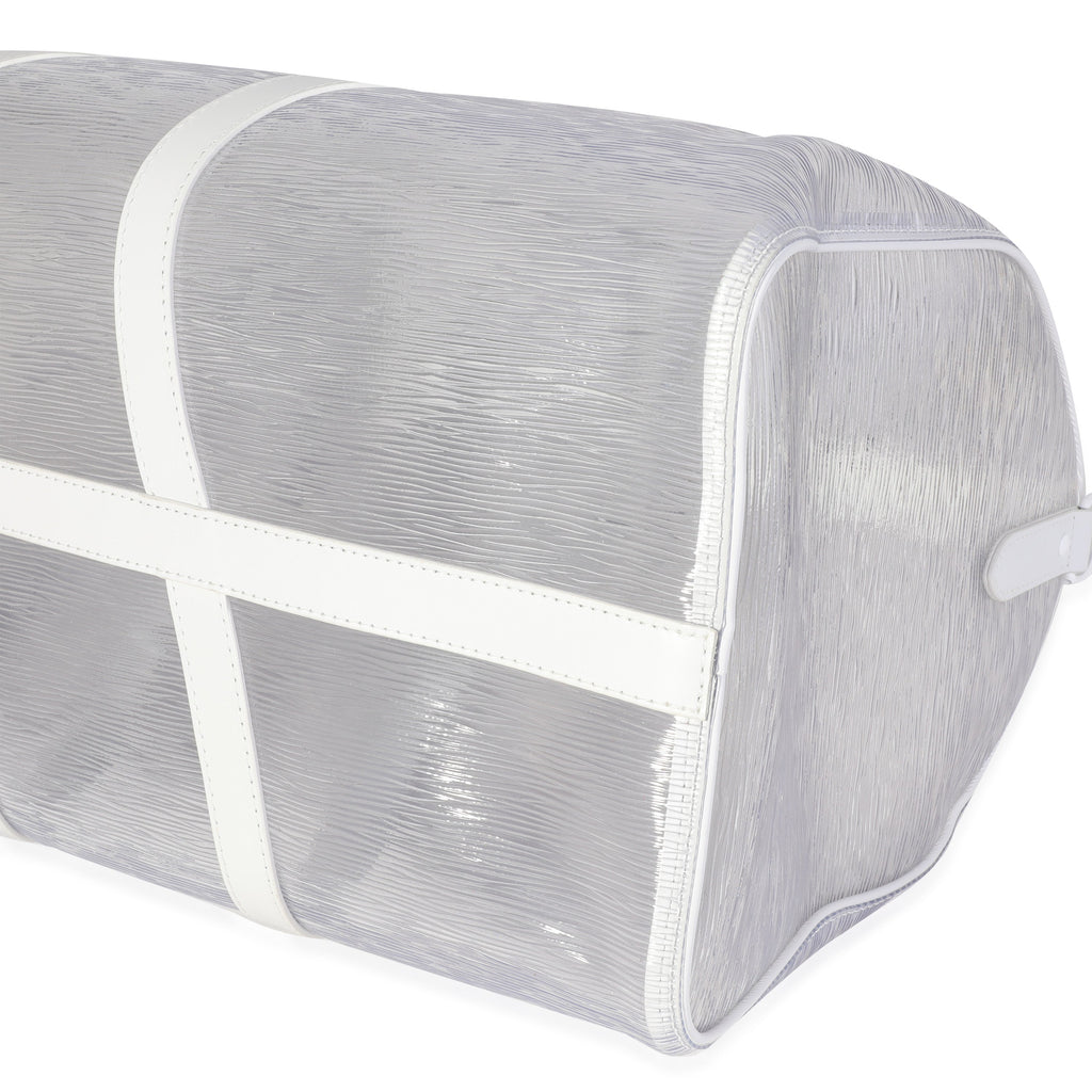 Louis Vuitton Clear Epi PVC Wavy Keepall Bandoulière 50