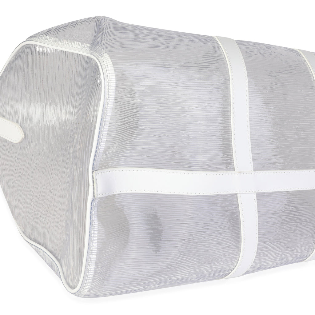 Louis Vuitton Clear Epi PVC Wavy Keepall Bandoulière 50