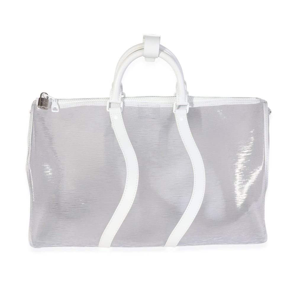 Louis Vuitton Clear Epi PVC Wavy Keepall Bandoulière 50