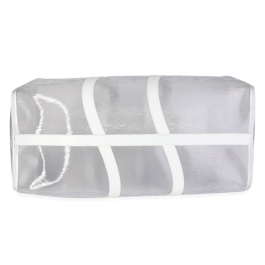 Louis Vuitton Clear Epi PVC Wavy Keepall Bandoulière 50