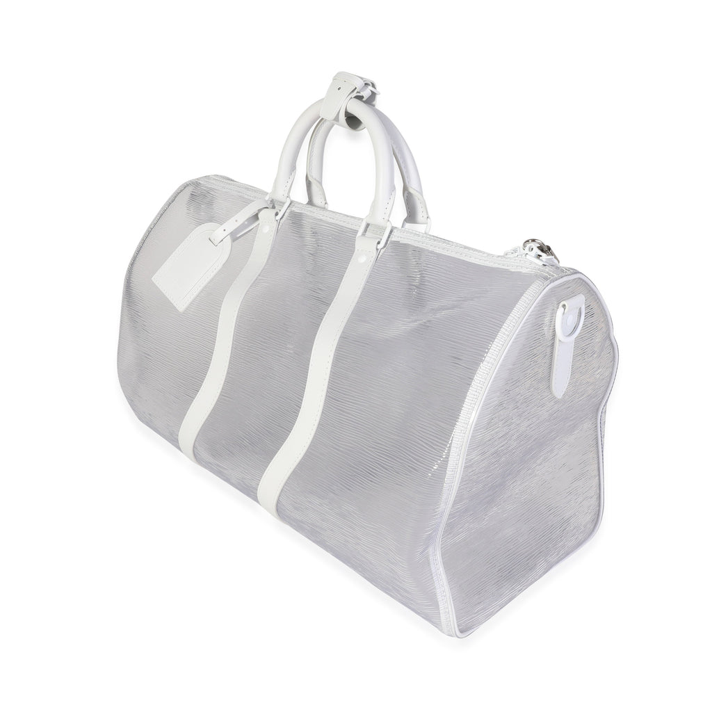 Louis Vuitton Clear Epi PVC Wavy Keepall Bandoulière 50
