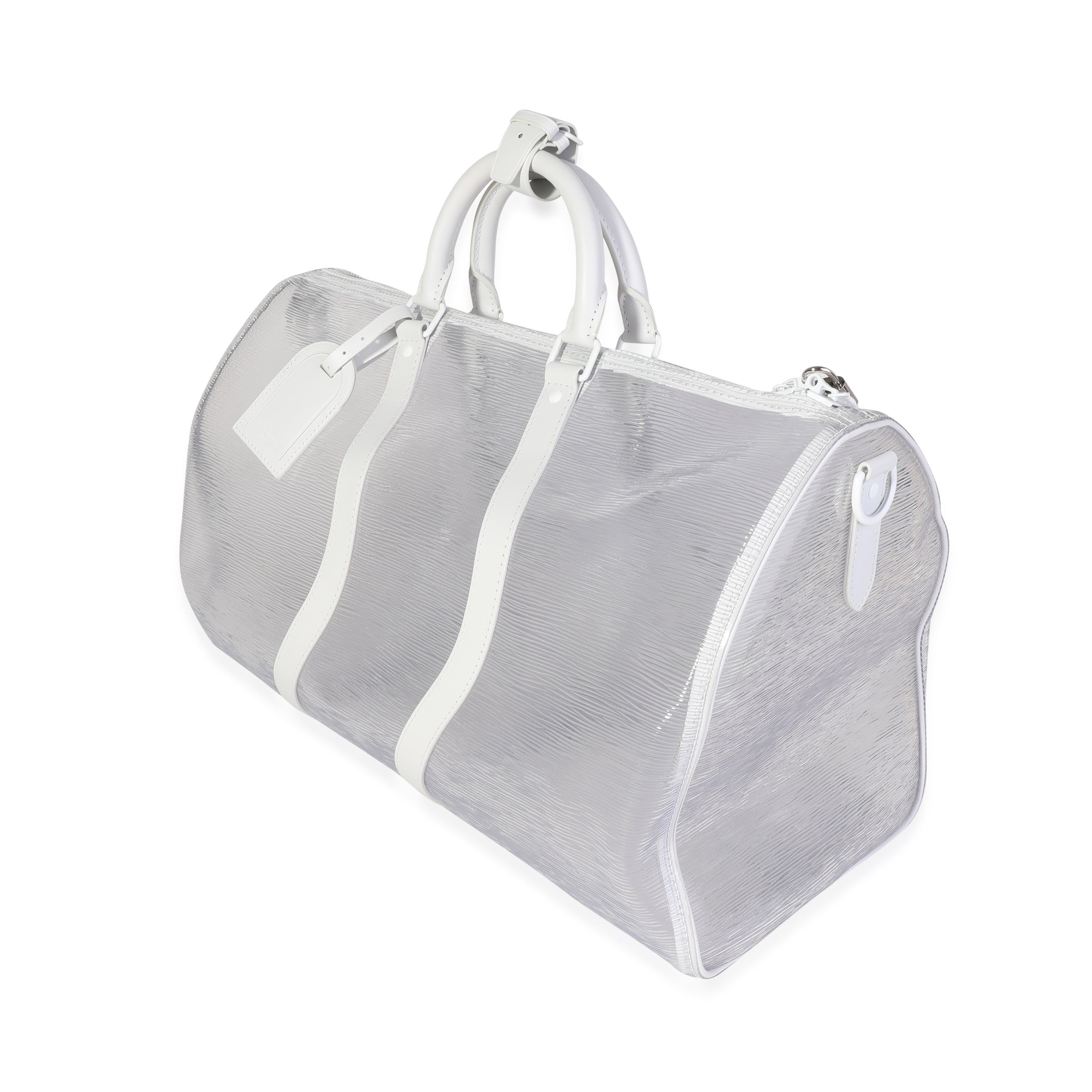 Louis Vuitton Clear Epi PVC Wavy Keepall Bandoulière 50
