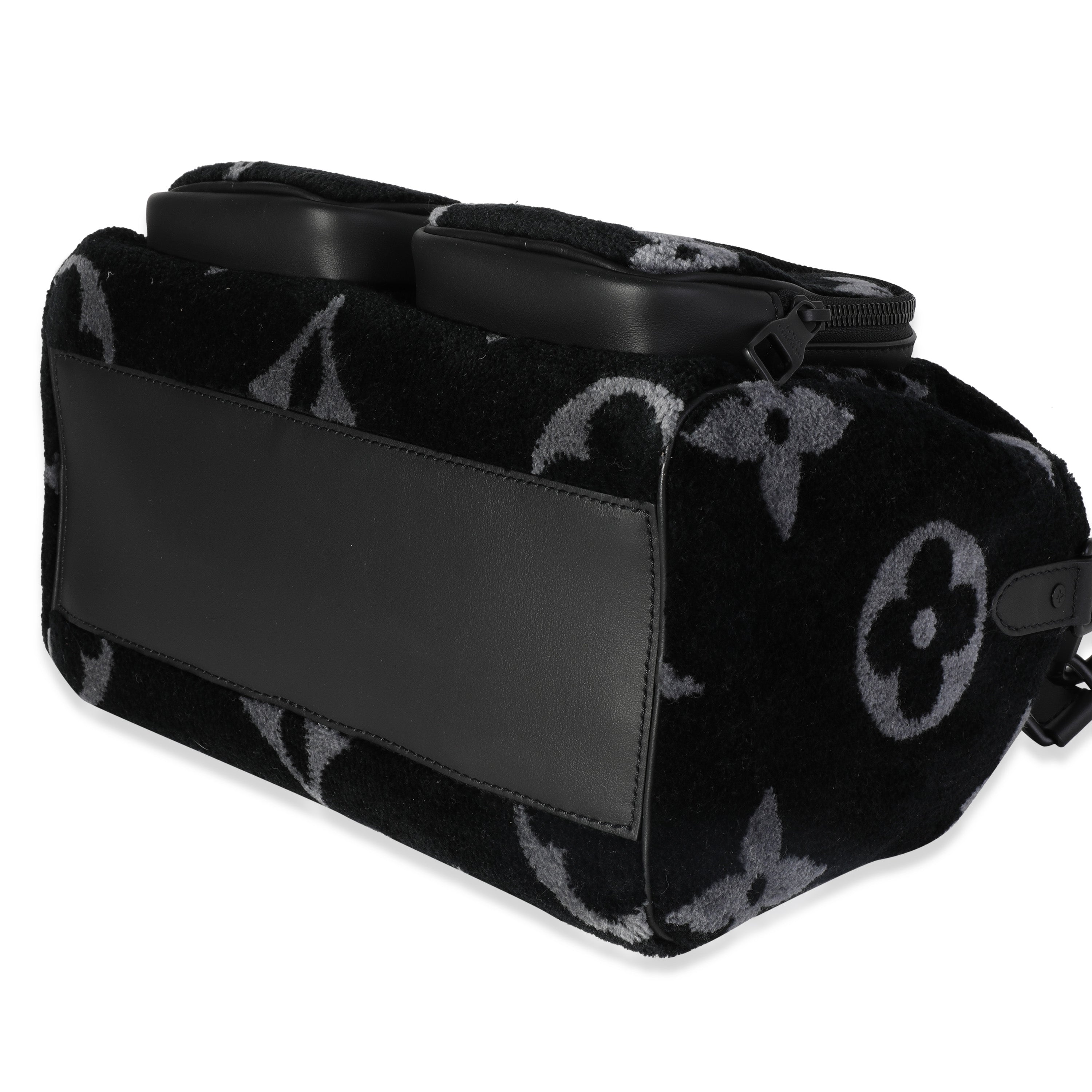 Louis Vuitton Louis Vuitton Black & Gray Monogram Eclipse Tuffetage Multi-Pocket Speedy
