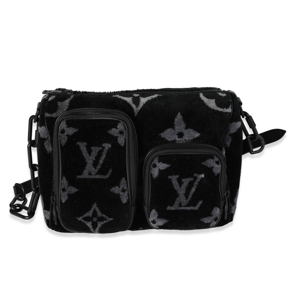 Louis Vuitton Louis Vuitton Black & Gray Monogram Eclipse Tuffetage Multi-Pocket Speedy