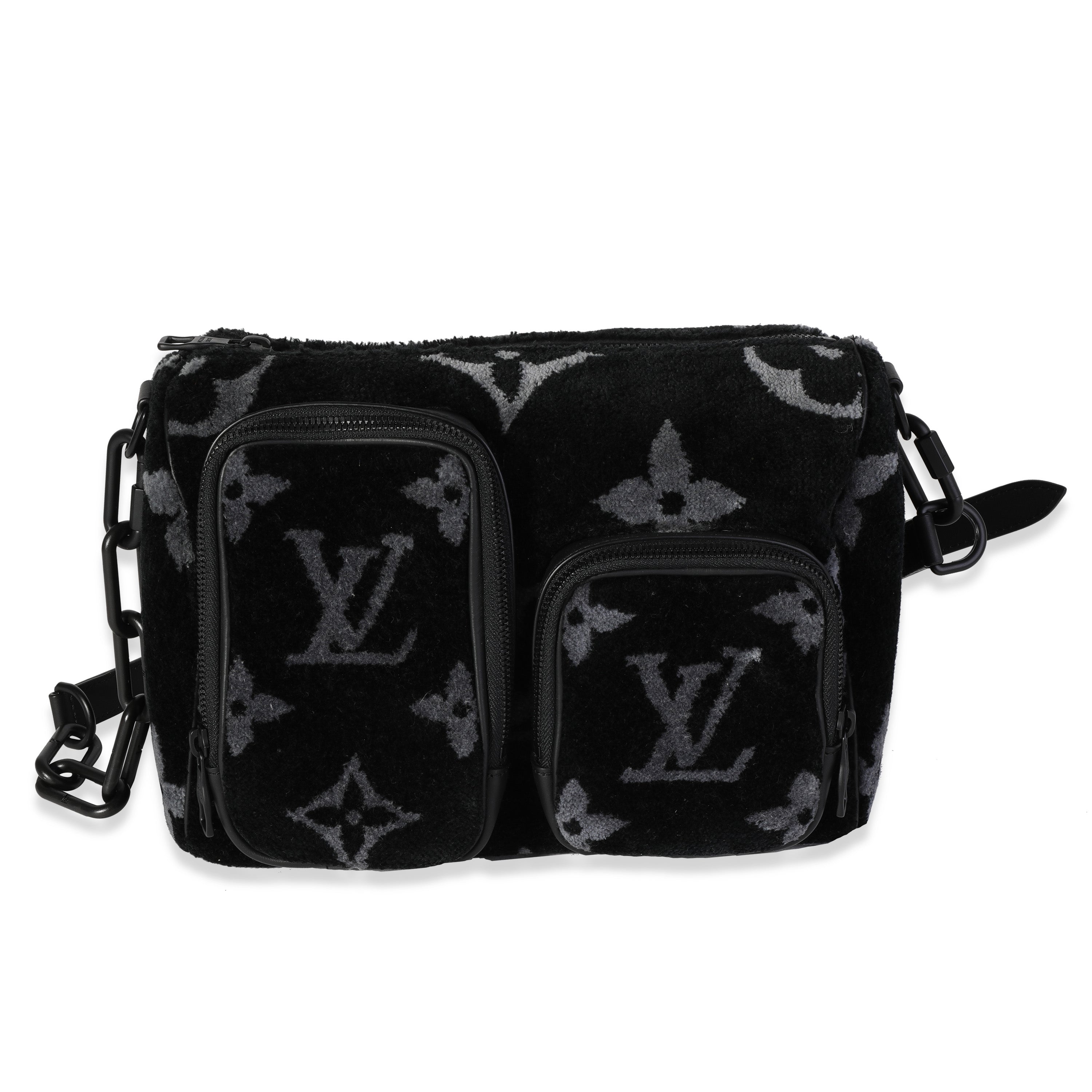 Louis Vuitton Louis Vuitton Black & Gray Monogram Eclipse Tuffetage Multi-Pocket Speedy