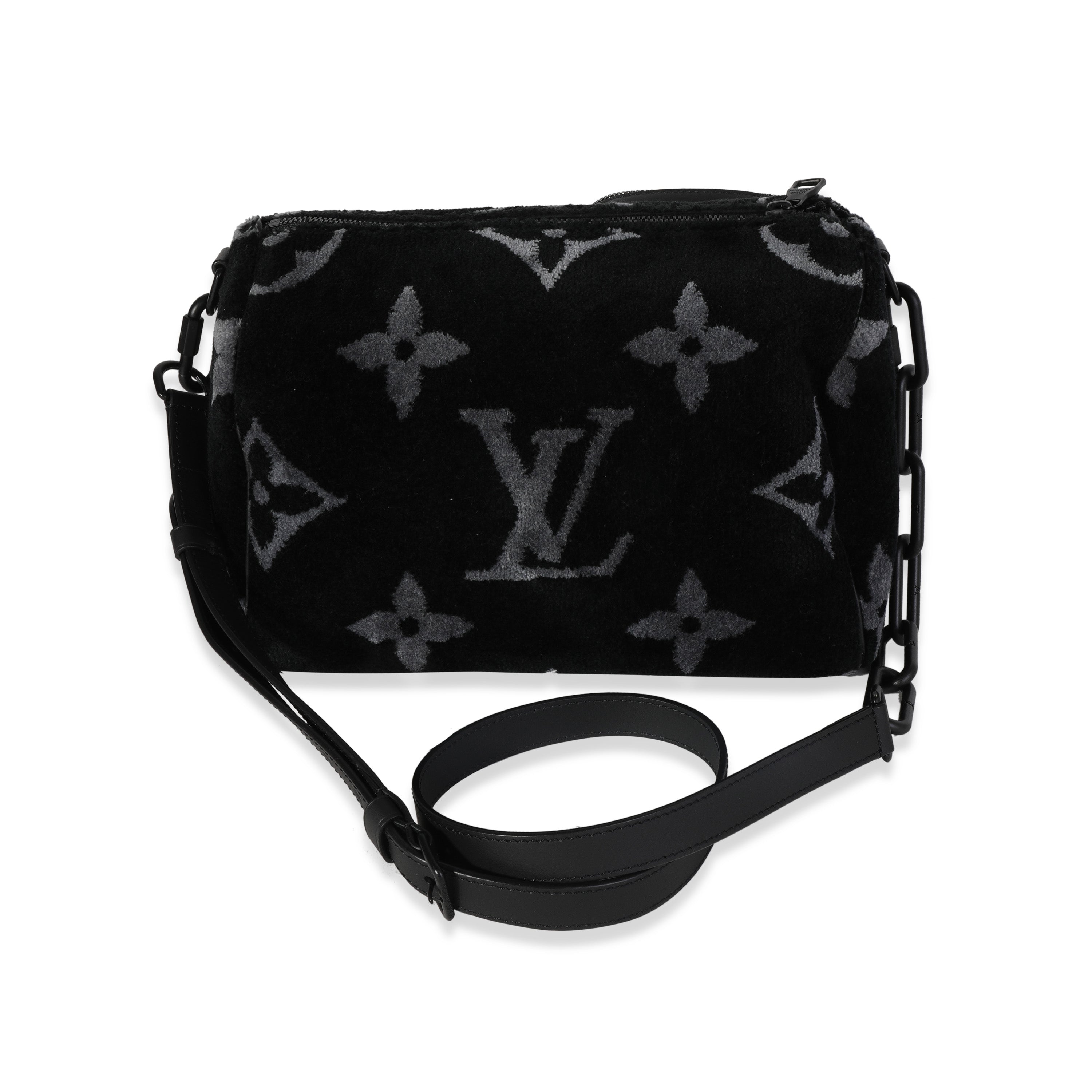 Louis Vuitton Louis Vuitton Black & Gray Monogram Eclipse Tuffetage Multi-Pocket Speedy