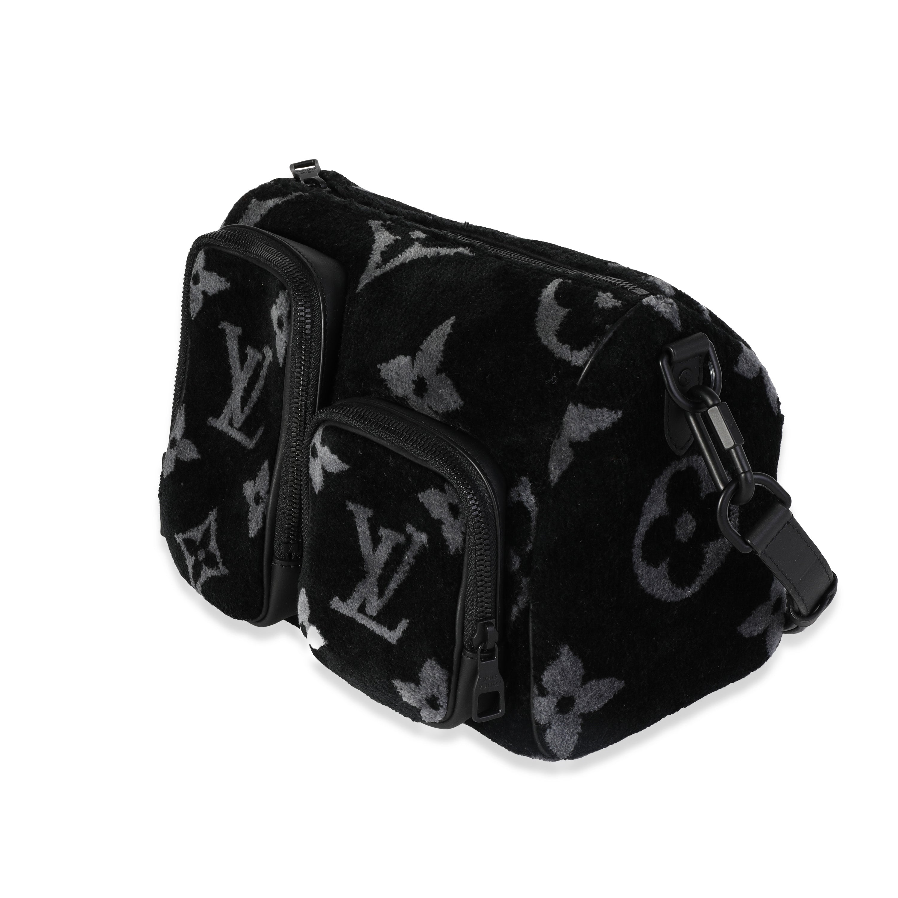Louis Vuitton Louis Vuitton Black & Gray Monogram Eclipse Tuffetage Multi-Pocket Speedy