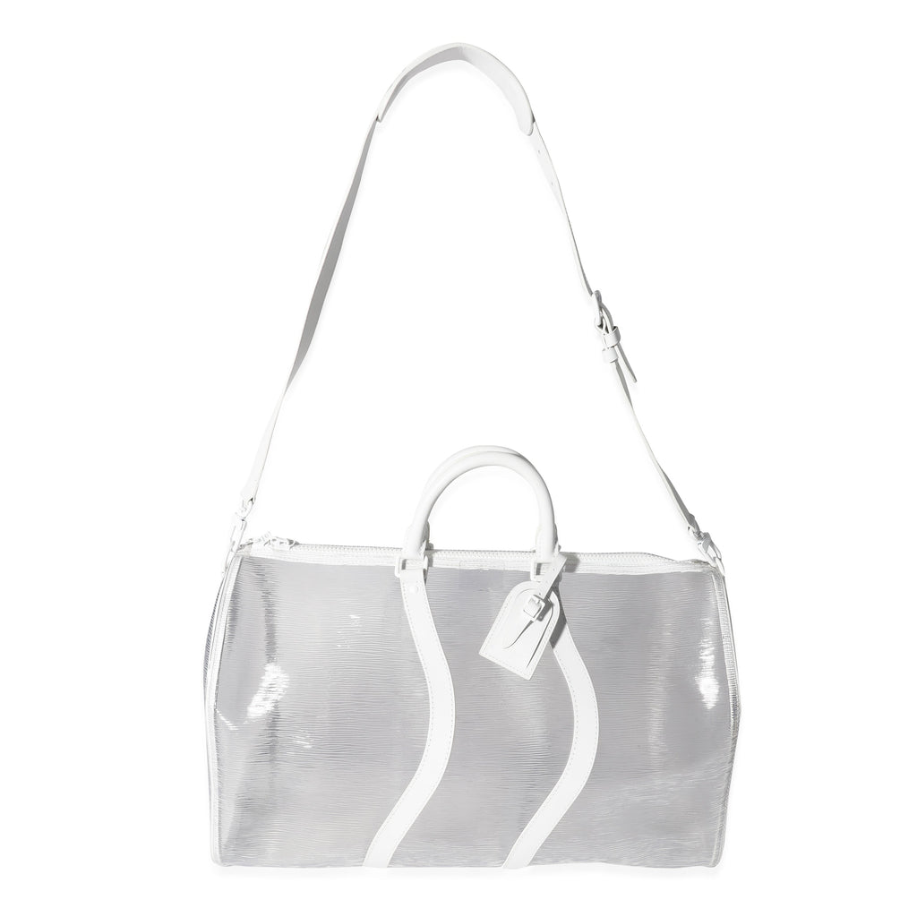 Louis Vuitton Clear Epi PVC Wavy Keepall Bandoulière 50