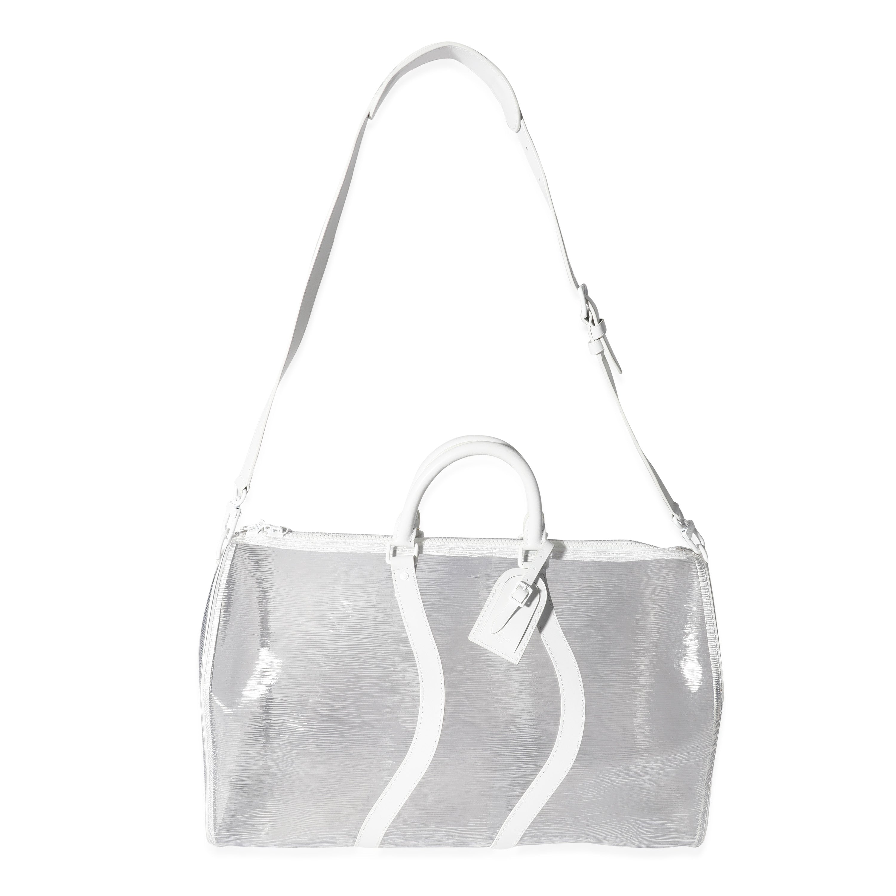 Louis Vuitton Clear Epi PVC Wavy Keepall Bandoulière 50