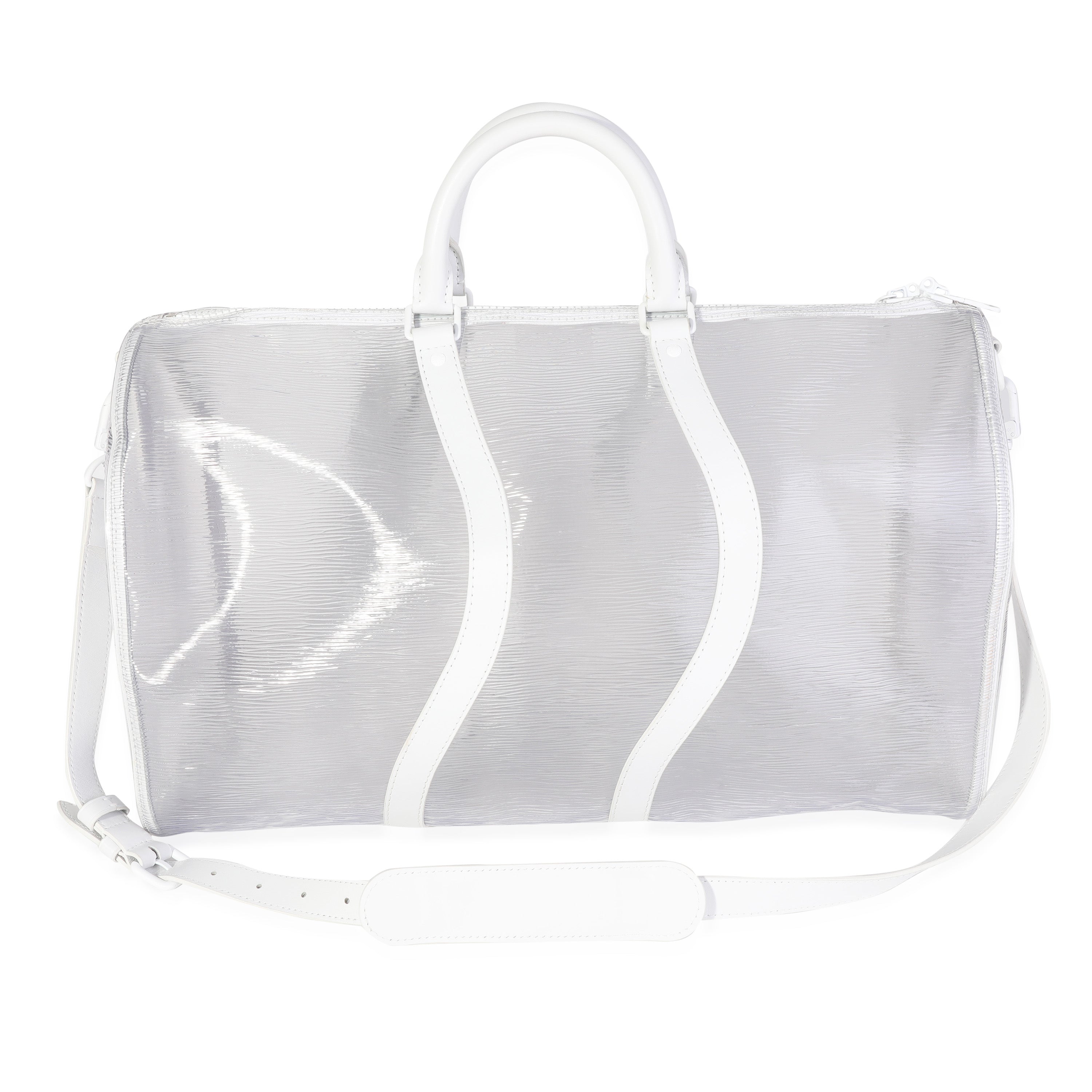 Louis Vuitton Clear Epi PVC Wavy Keepall Bandoulière 50
