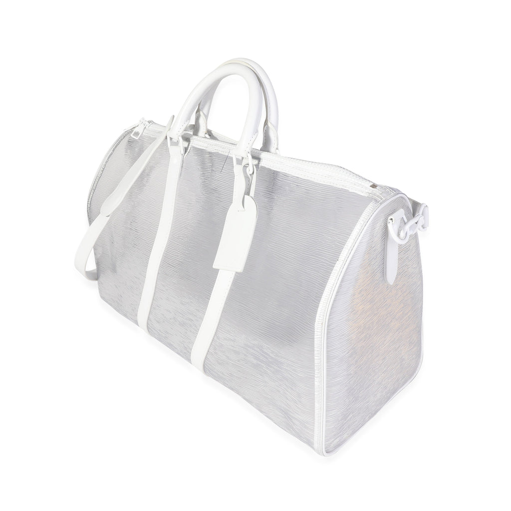 Louis Vuitton Clear Epi PVC Wavy Keepall Bandoulière 50