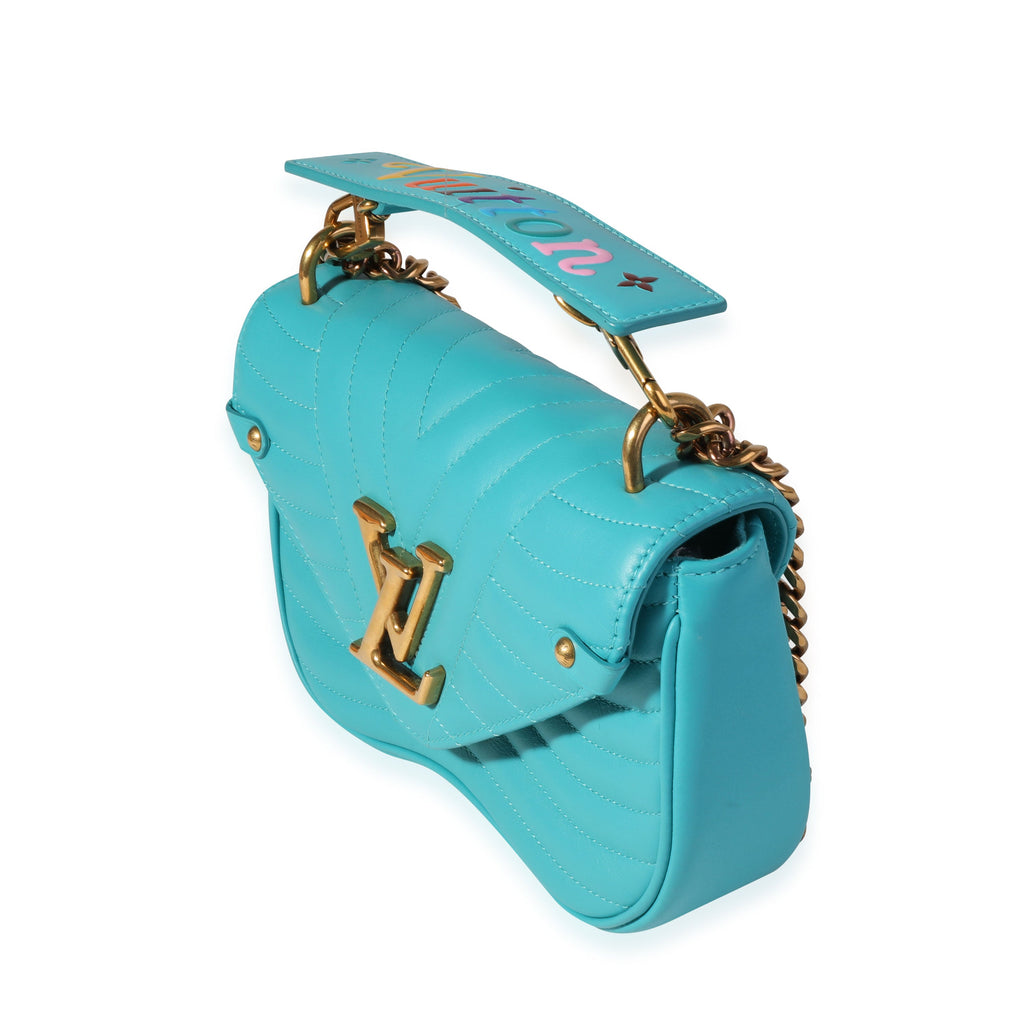 Louis Vuitton Louis Vuitton Malibu Green Calfskin New Wave Chain Bag PM